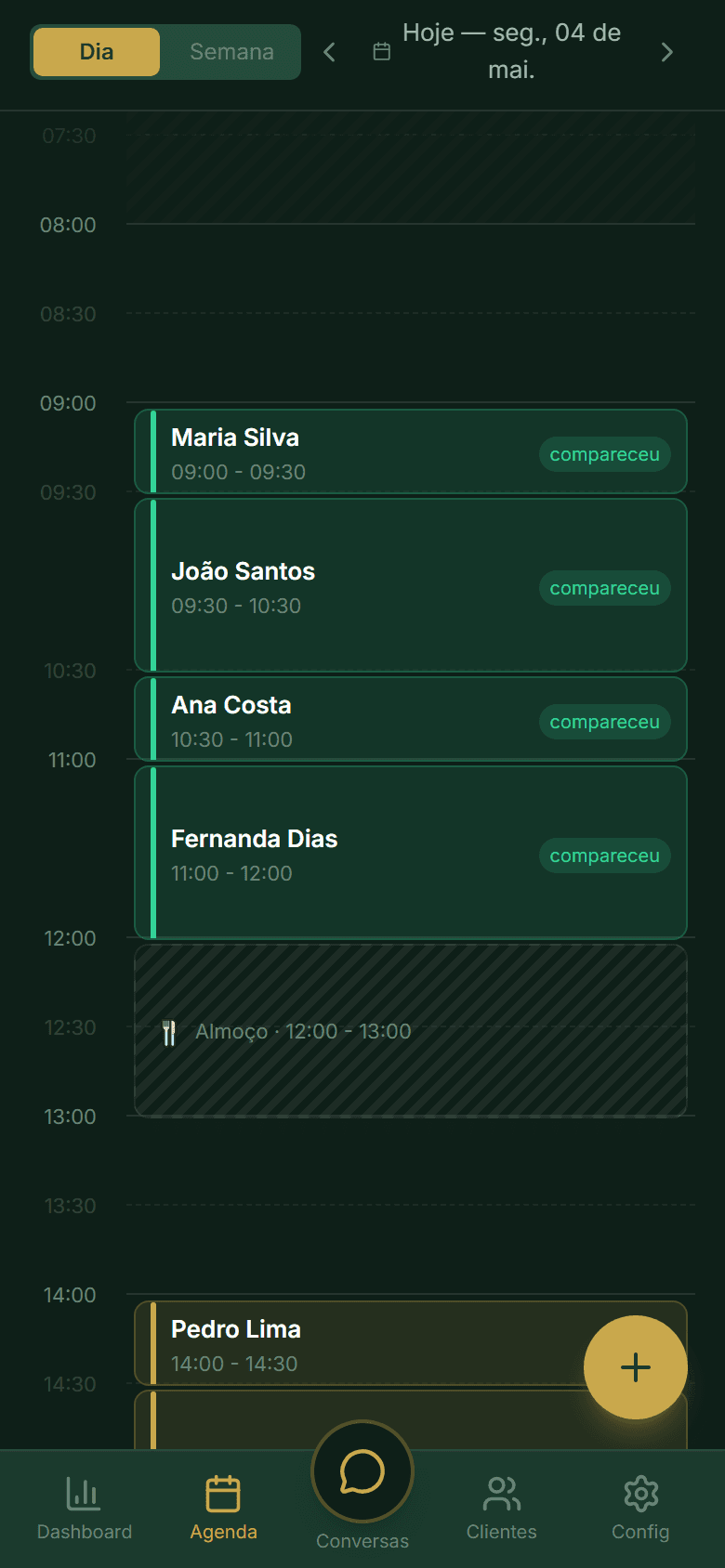 Agenda do dia